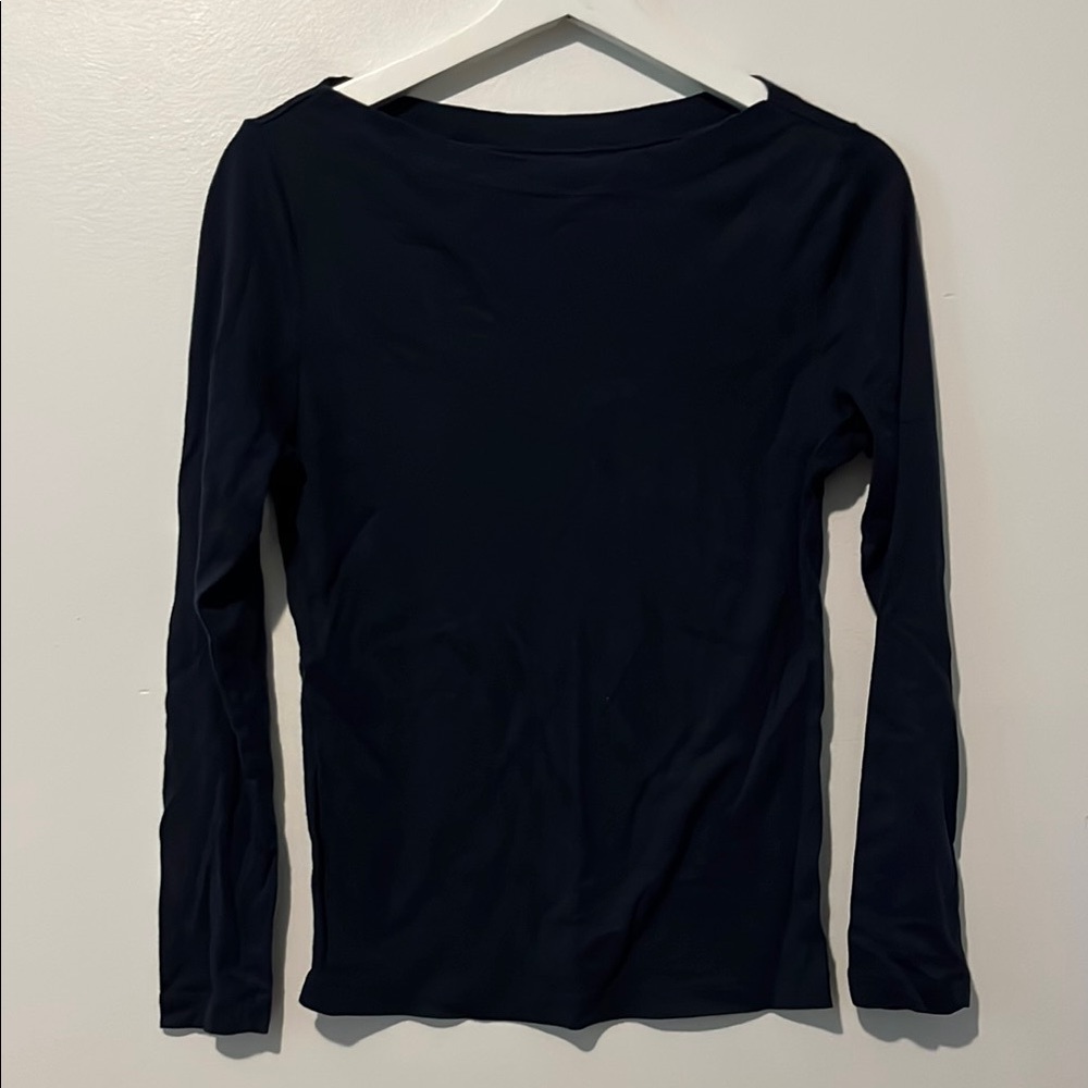 GAP Black Fitted Long Sleeve Tee